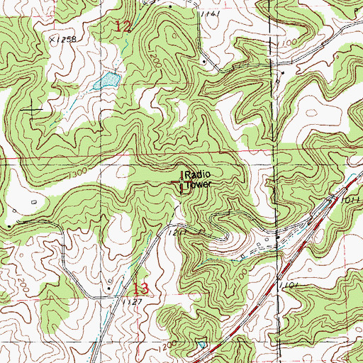 Topographic Map of WRJC-FM (Mauston), WI