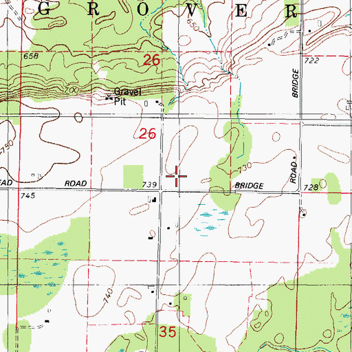 Topographic Map of WHYB-FM (Peshtigo), WI