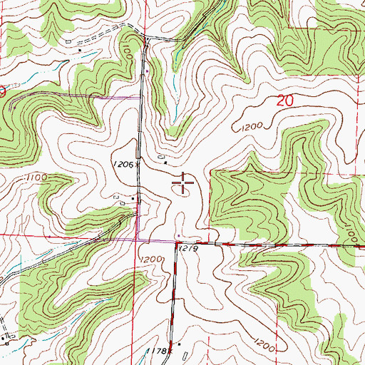 Topographic Map of WMLI-FM (Sauk City), WI