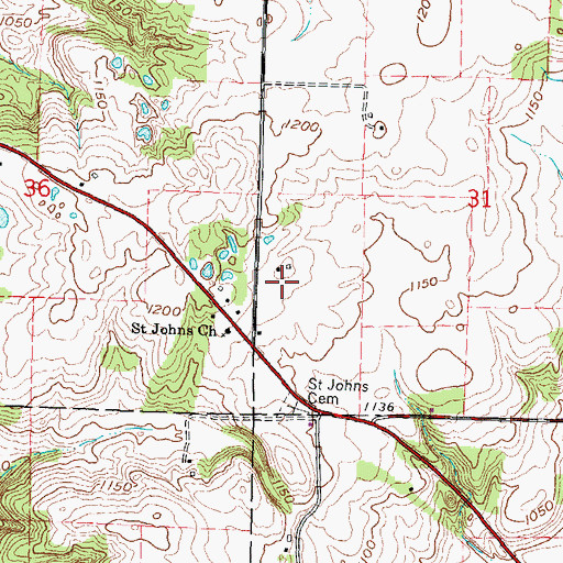 Topographic Map of WMLI-FM (Sauk City), WI