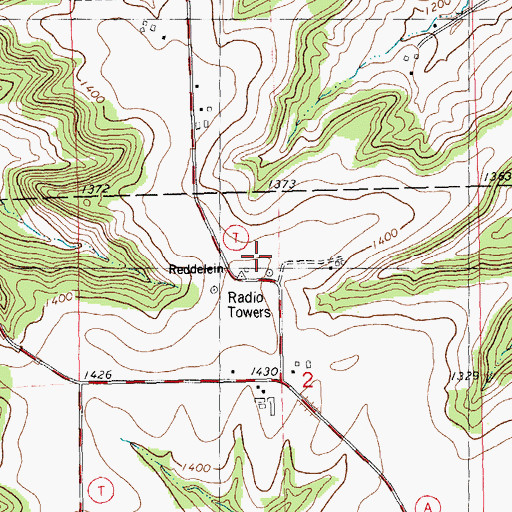 Topographic Map of WZFR-FM (Tomah), WI
