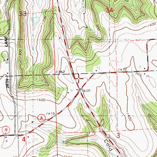 Topographic Map of WRTL-FM (Tomah), WI