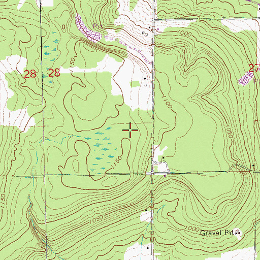 Topographic Map of WEGZ-FM (Washburn), WI