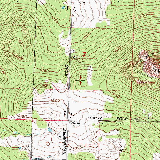Topographic Map of WDEZ-FM (Wausau), WI