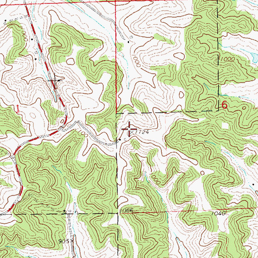 Topographic Map of WHTL-FM (Whitehall), WI