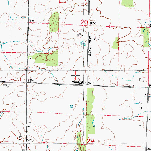 Topographic Map of WGBA-TV (Green Bay), WI