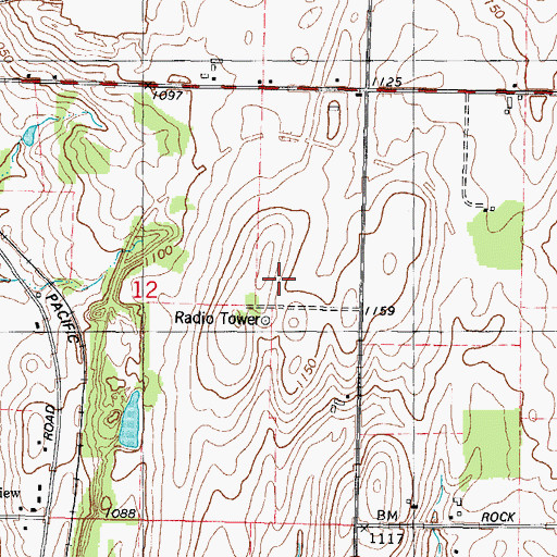 Topographic Map of WWRS-TV (Mayville), WI