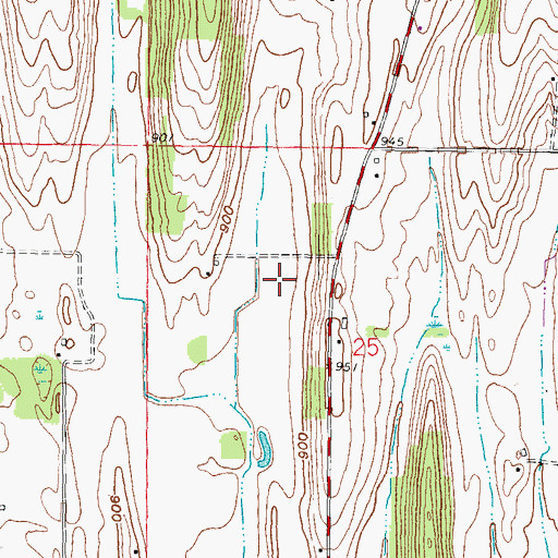 Topographic Map of WTTN-AM (Watertown), WI