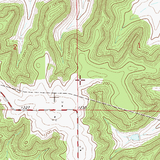 Topographic Map of WRDN-FM (Durand), WI