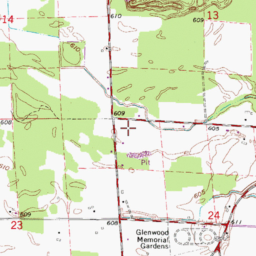 Topographic Map of WLST-FM (Marinette), WI