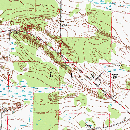 Topographic Map of WIZD-FM (Rudolph), WI