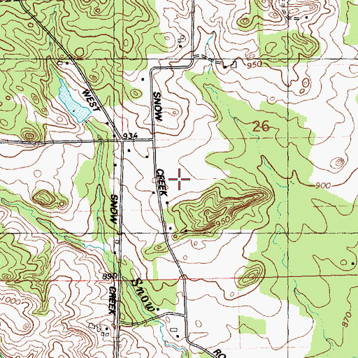 Topographic Map of Town of Adams, WI