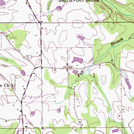 Topographic Map of Beth Haven Baptist Church, AL