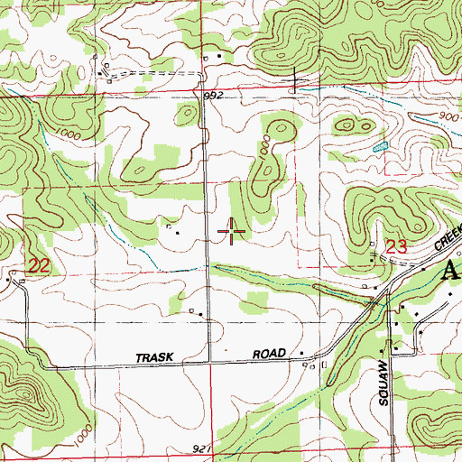 Topographic Map of Town of Albion, WI