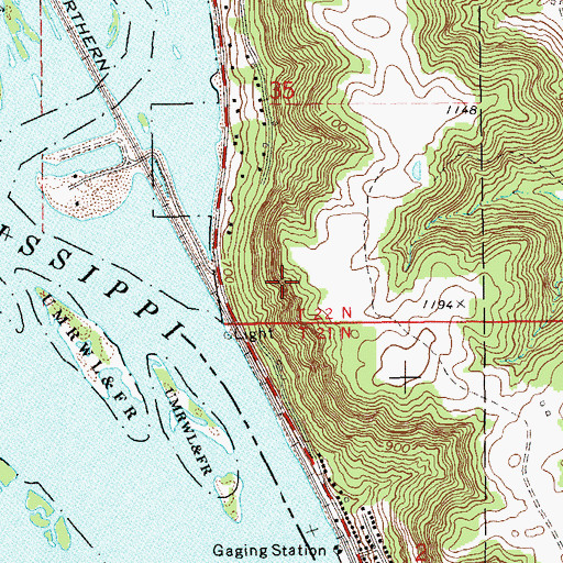Topographic Map of City of Alma, WI