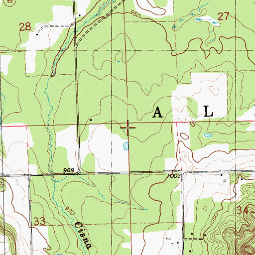Topographic Map of Town of Alma, WI
