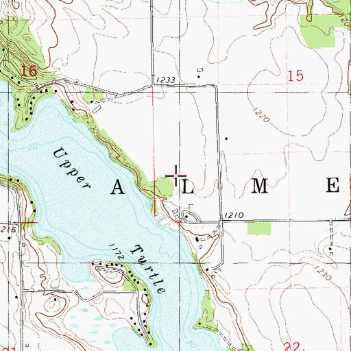 Topographic Map of Town of Almena, WI