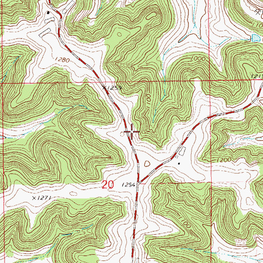 Topographic Map of Town of Arcadia, WI