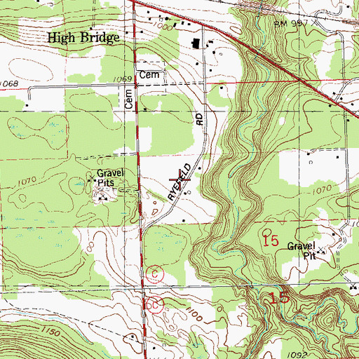 Topographic Map of Town of Ashland, WI