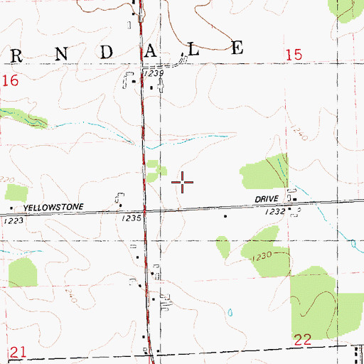 Topographic Map of Town of Auburndale, WI