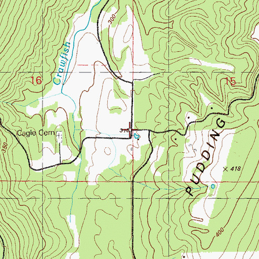 Topographic Map of Deer Head Cove, AL
