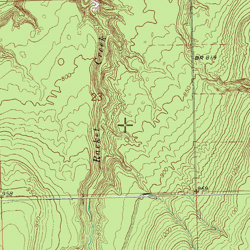 Topographic Map of Town of Bayfield, WI
