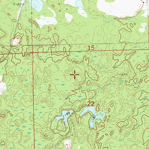 Topographic Map of Town of Birch Creek, WI