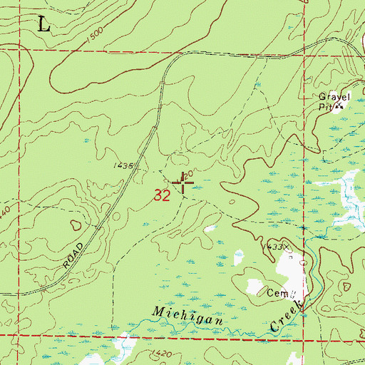 Topographic Map of Town of Blackwell, WI