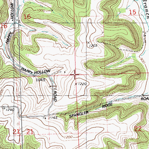 Topographic Map of Town of Bloom, WI