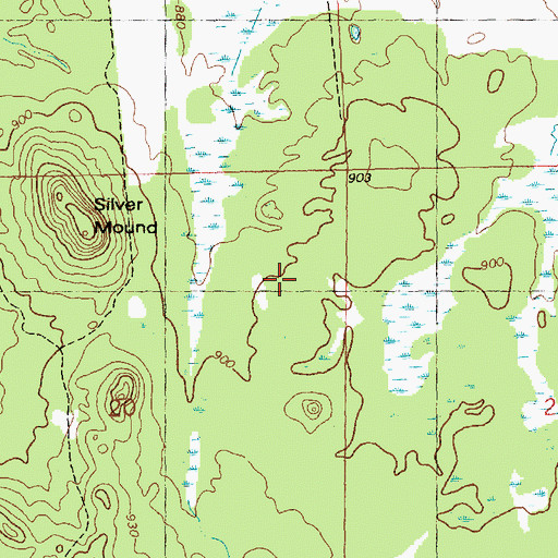 Topographic Map of Town of Brockway, WI