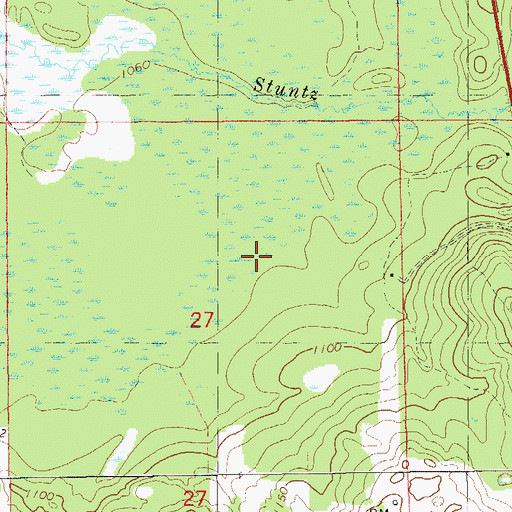 Topographic Map of Town of Brooklyn, WI