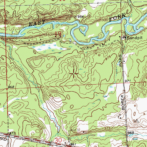 Topographic Map of Town of City Point, WI