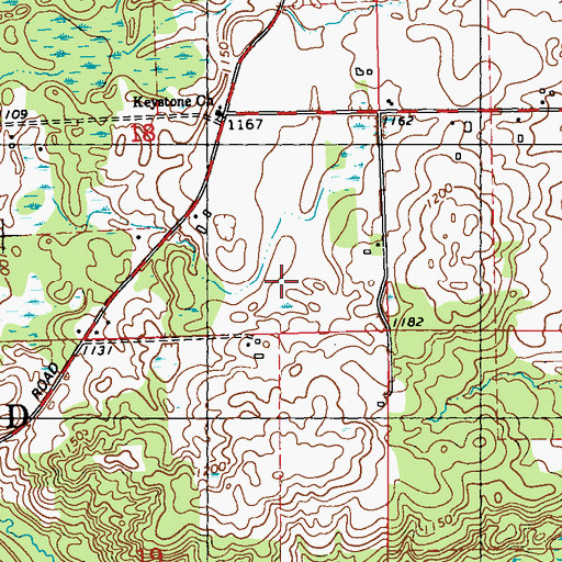 Topographic Map of Town of Cleveland, WI