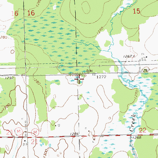 Topographic Map of Town of Cleveland, WI