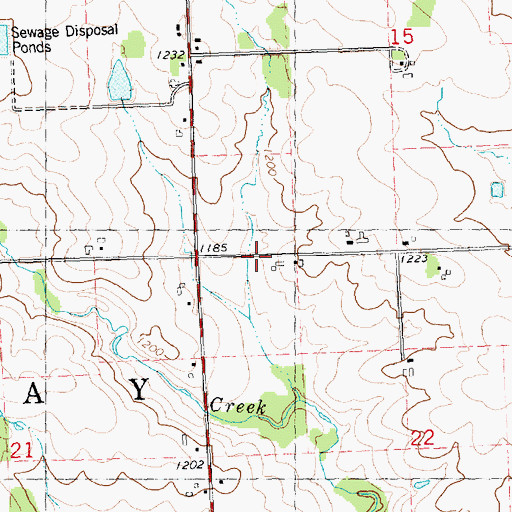 Topographic Map of Town of Day, WI