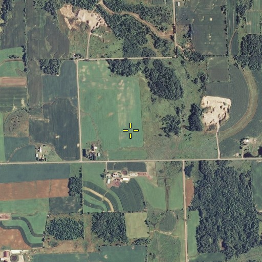 Aerial/Satellite Image of Town of Delmar, WI