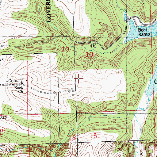 Topographic Map of Town of Dodgeville, WI