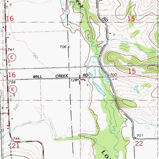 Topographic Map of Town of Eagle, WI
