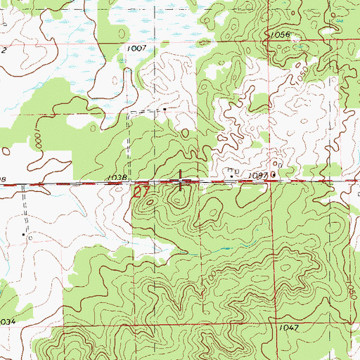 Topographic Map of Town of Eagle Point, WI