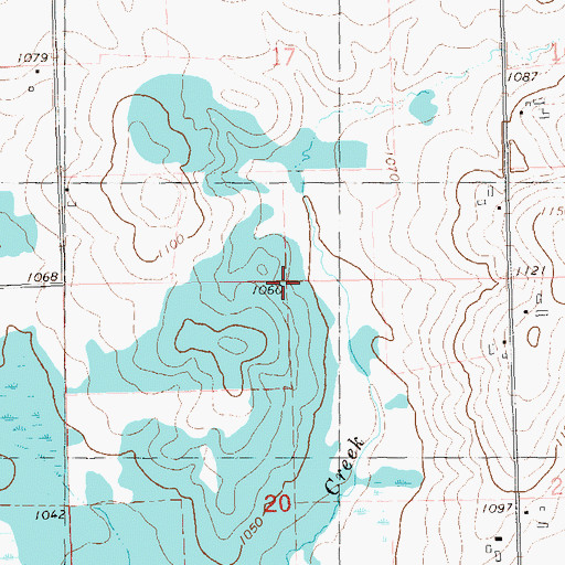 Topographic Map of Town of Edson, WI