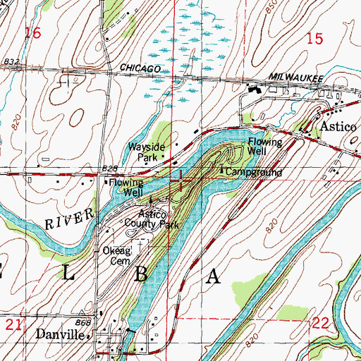 Topographic Map of Town of Elba, WI