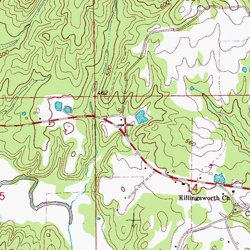 Topographic Map of New River Hunting Club, AL