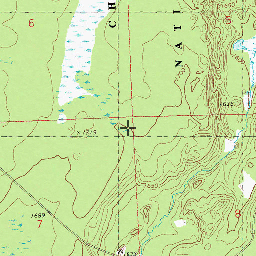 Topographic Map of Town of Emery, WI