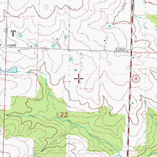 Topographic Map of Town of Emmet, WI