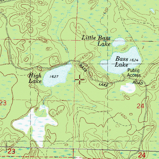 Topographic Map of Town of Enterprise, WI