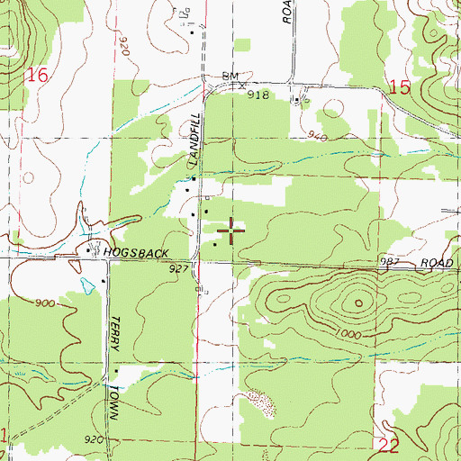 Topographic Map of Town of Excelsior, WI