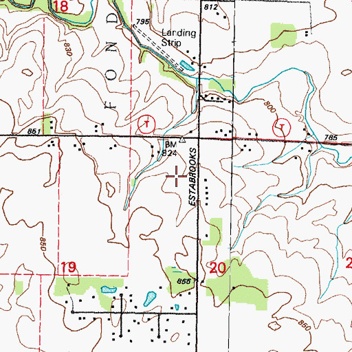 Topographic Map of Town of Fond du Lac, WI