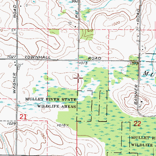 Topographic Map of Town of Forest, WI