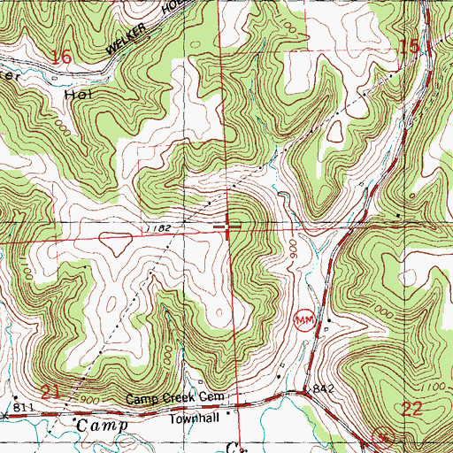 Topographic Map of Town of Forest, WI