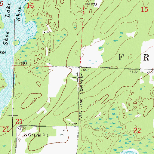 Topographic Map of Town of Freedom, WI